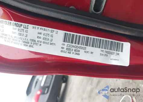 2013 Dodge Charger Sxt из США, поврежденный, VIN 2C3CDXHG9DH550525